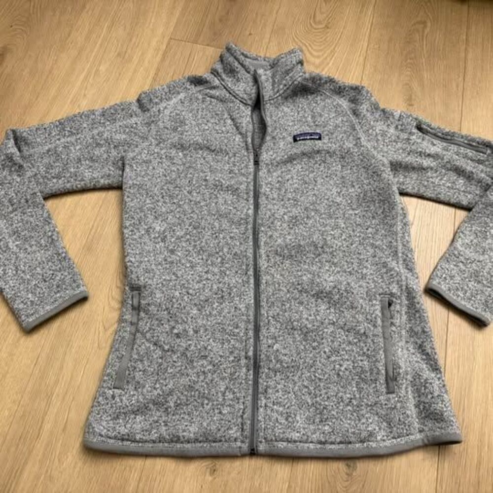 Patagonia Women’s Grey Better Sweater Full-Zip Jacket size Large
